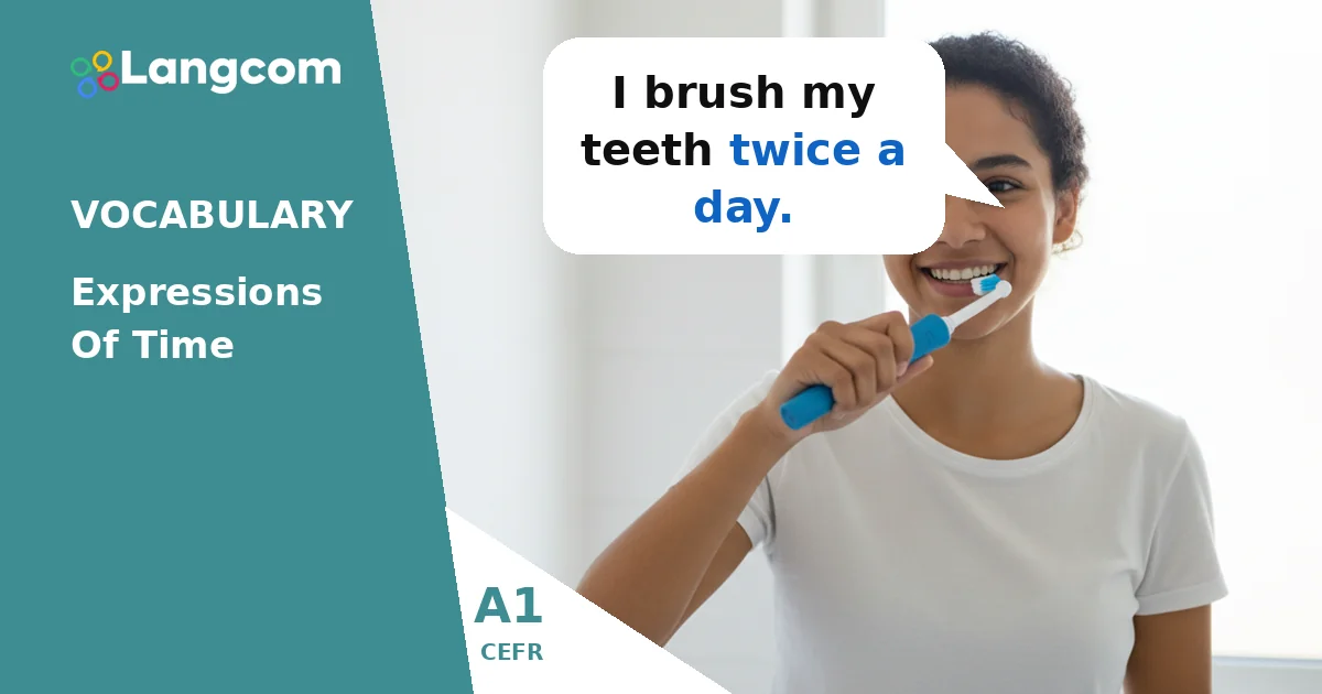 A1 English: How Often? Basic Time Expressions — A1 English vocabulary lesson by Langcom