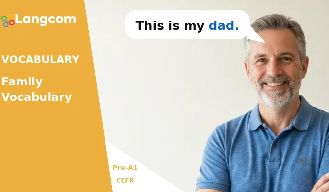Learn Basic Family Words in English (Pre-A1 Vocabulary)