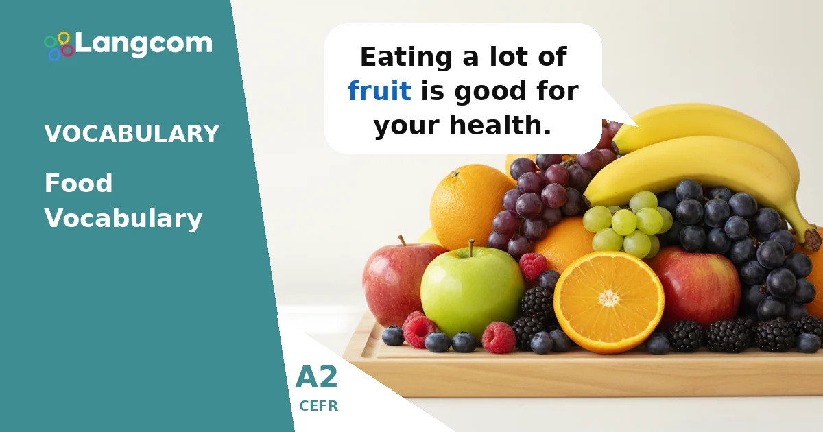 Essential A2 Food Vocabulary: Food Groups and Groceries — A2 English vocabulary lesson by Langcom