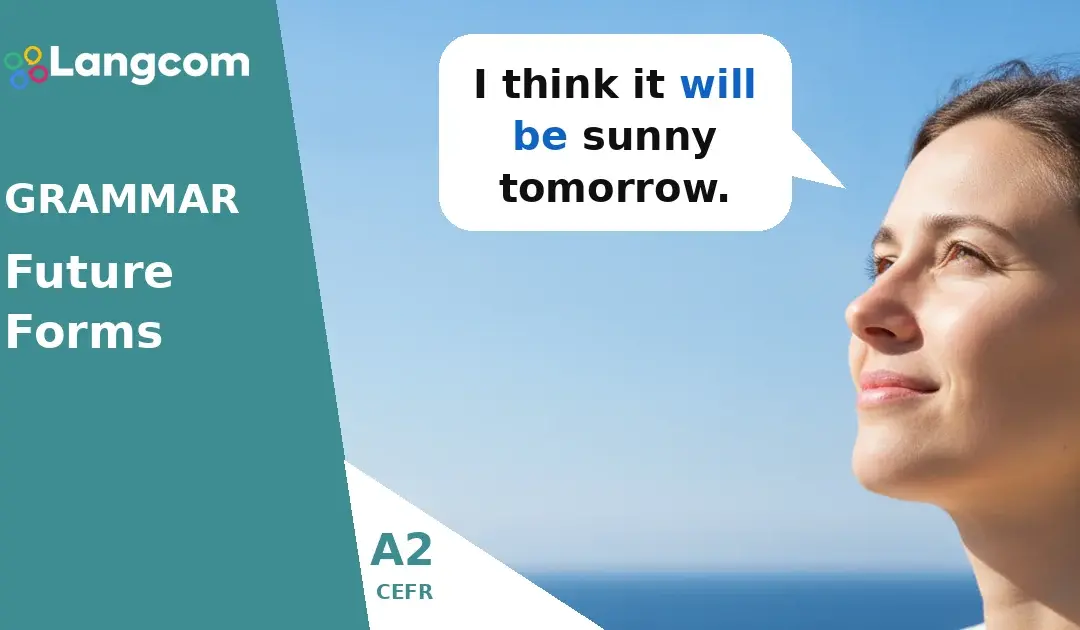 How to Talk About the Future: Will, Present Continuous, and Present Simple (A2 English)
