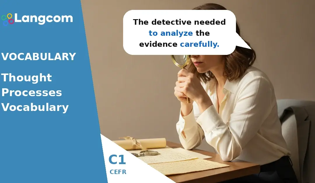 C1 Vocabulary: Master Advanced Thought Process Verbs